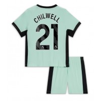 Chelsea Ben Chilwell #21 Tredje Tröja Barn 2023-24 Kortärmad (+ Korta byxor)